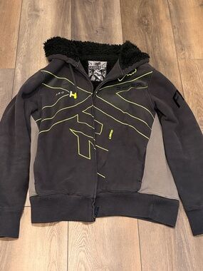 Fox Men's Black Sasquatch Jacket with Neon Yellow Accents